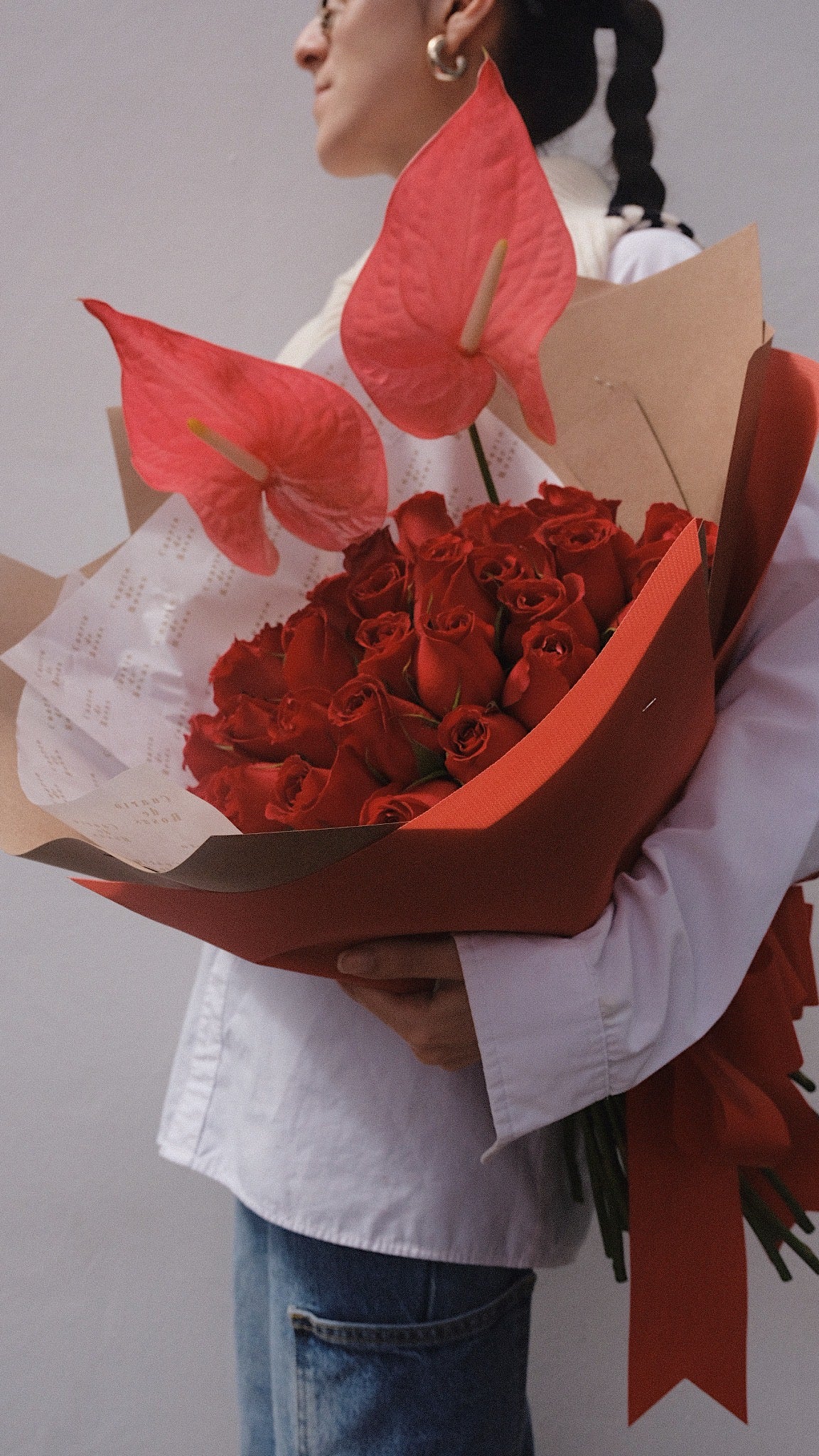 Ramo 50 Rosas + Anturios