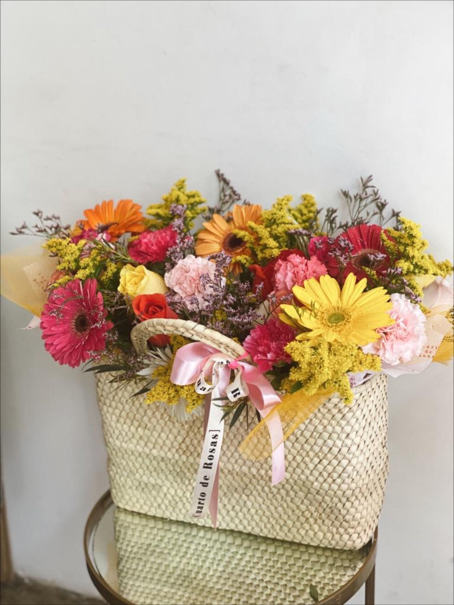 Bolsa con flores