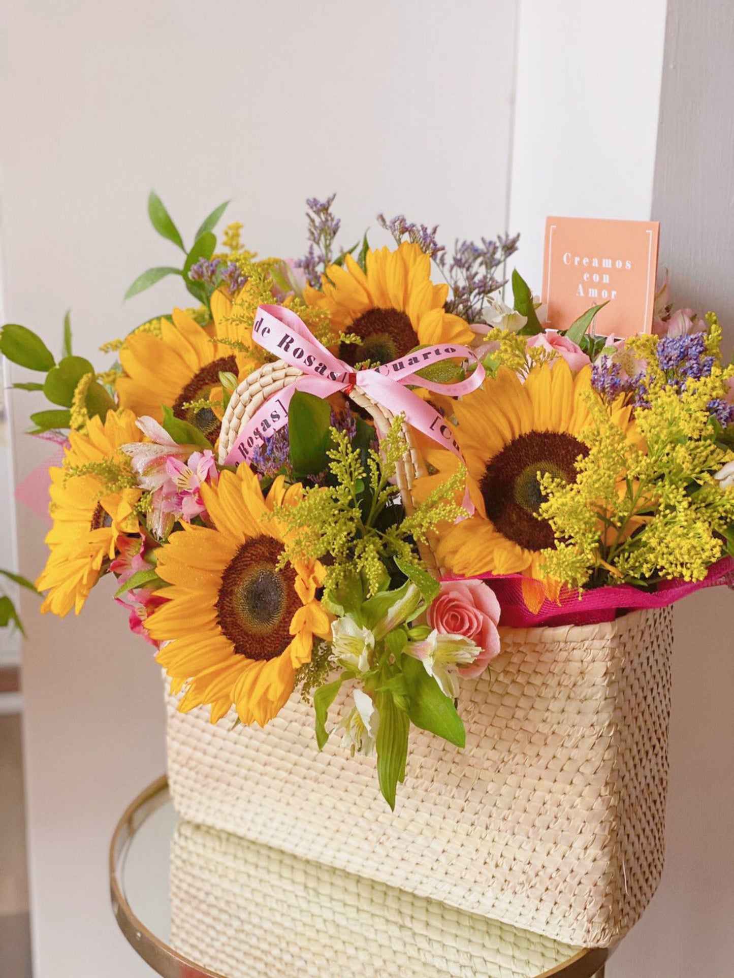 Bolsa con flores
