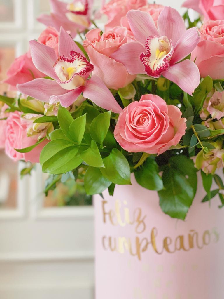 Cilindro Rosas & Orquideas Clásico
