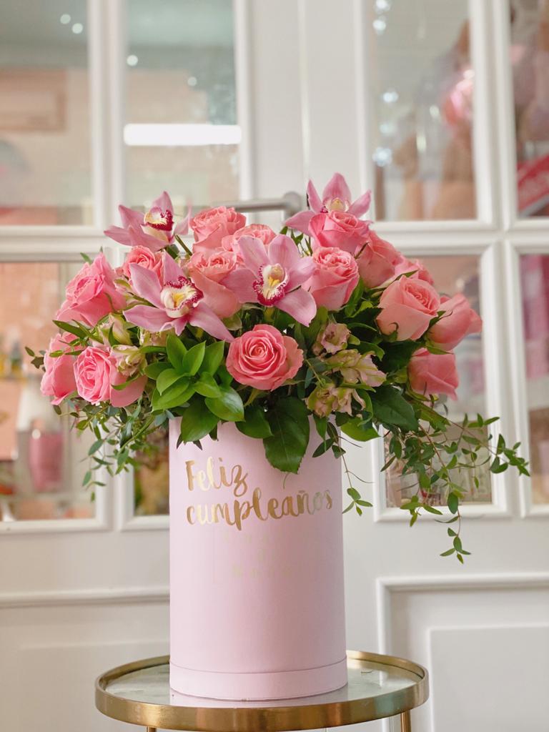 Cilindro Rosas & Orquideas Clásico