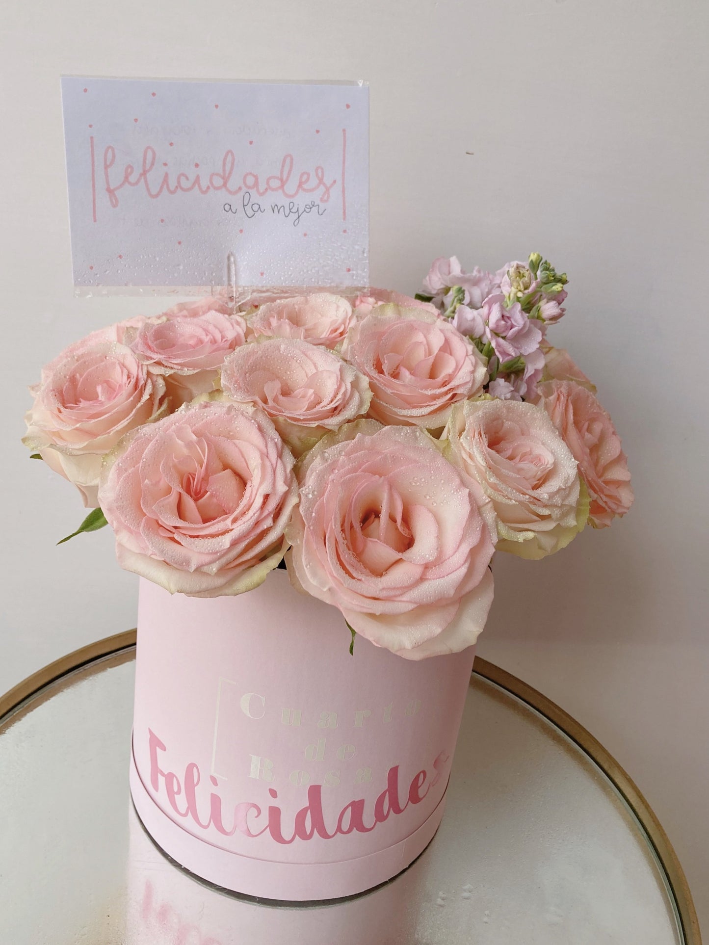 Cilindro Rosas Corto