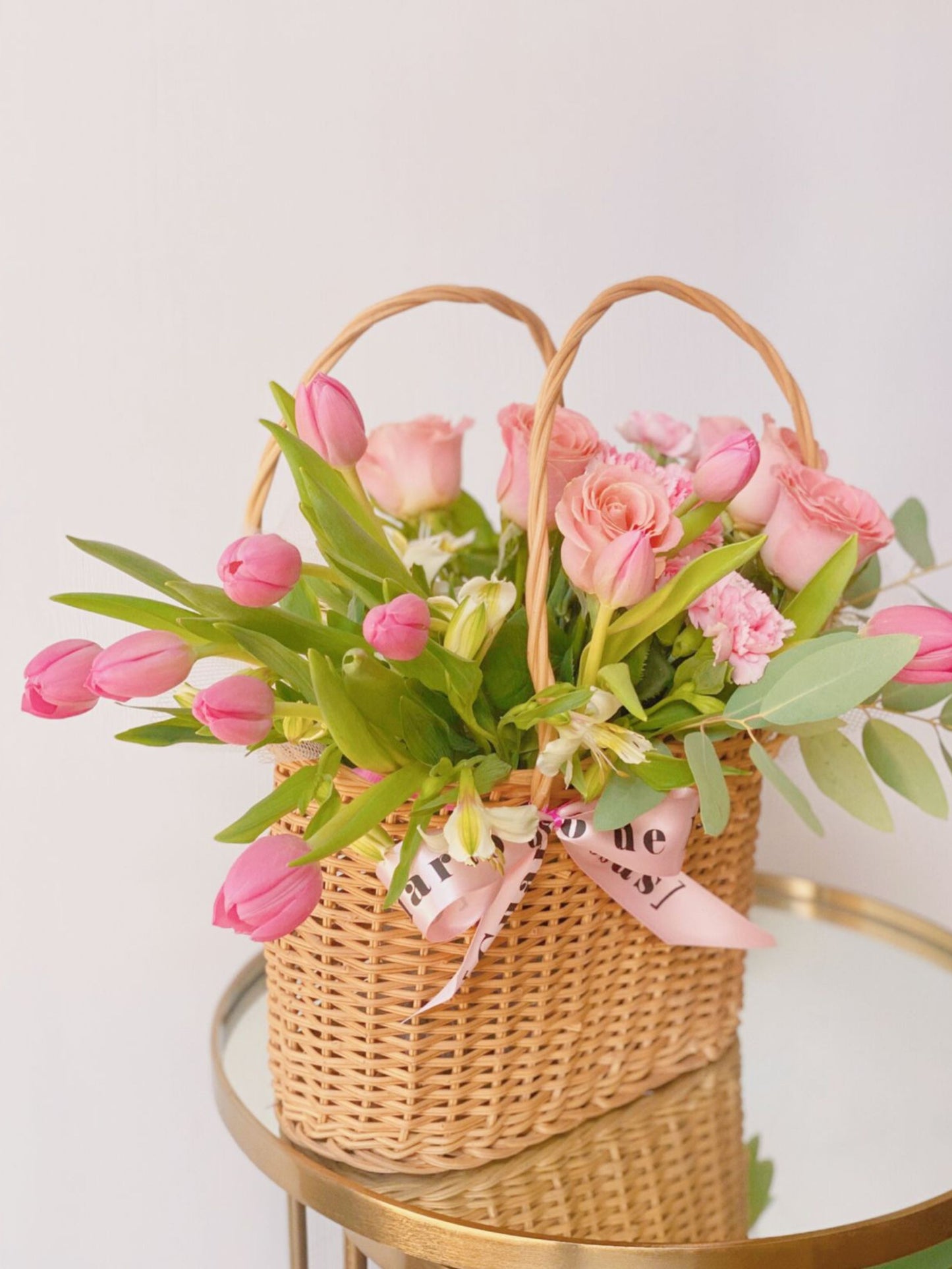 Canasta Tulipanes