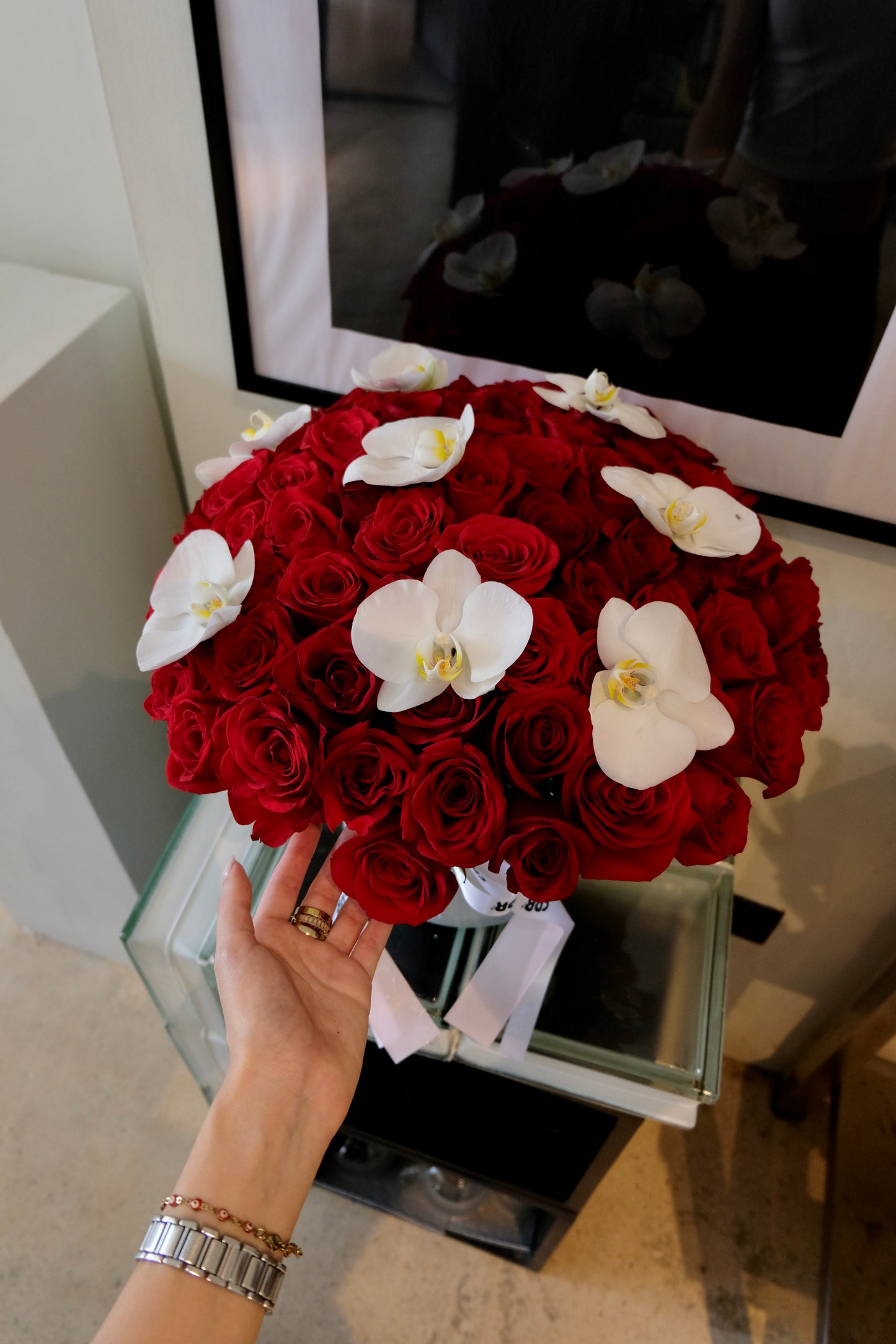 Deluxe 75 rosas & Orquideas