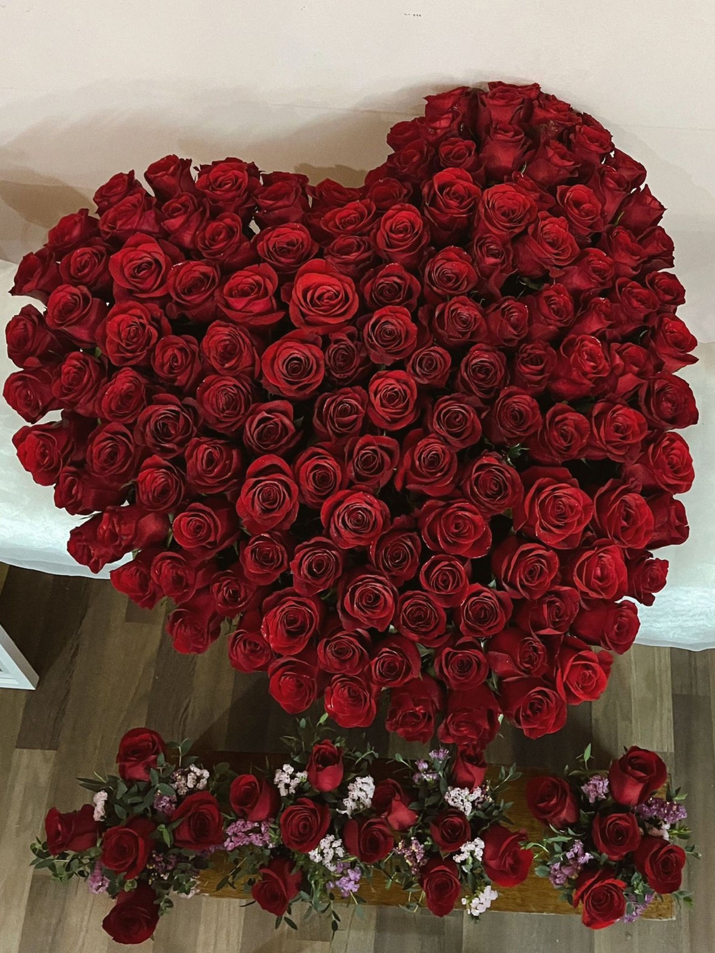 Corazón 150 Rosas